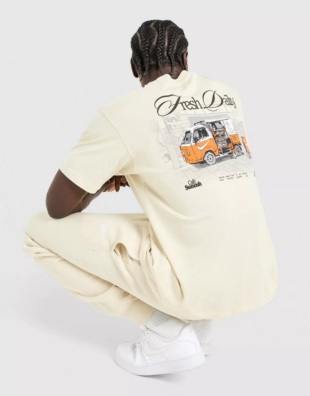 NIKE ФУТБОЛКА U NSW TEE LSE CAFE SWOOSH VAN, фото 1 з 5