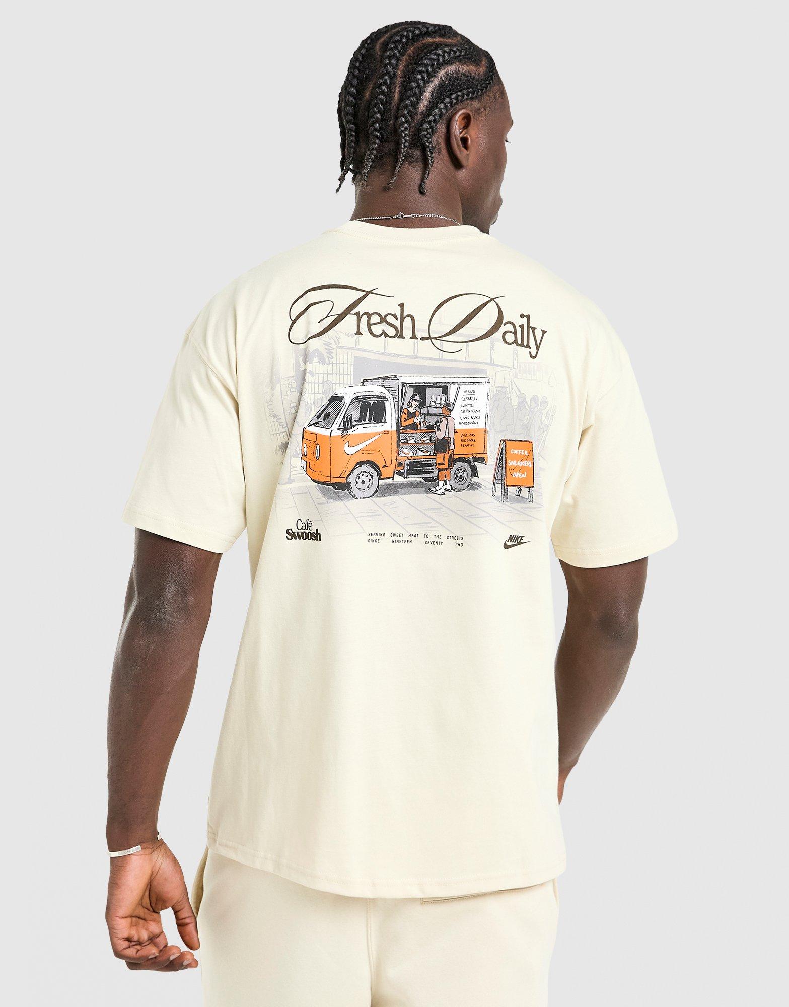 Чоловічі футболки NIKE ФУТБОЛКА U NSW TEE LSE CAFE SWOOSH VAN IH1157-229 Бежевий