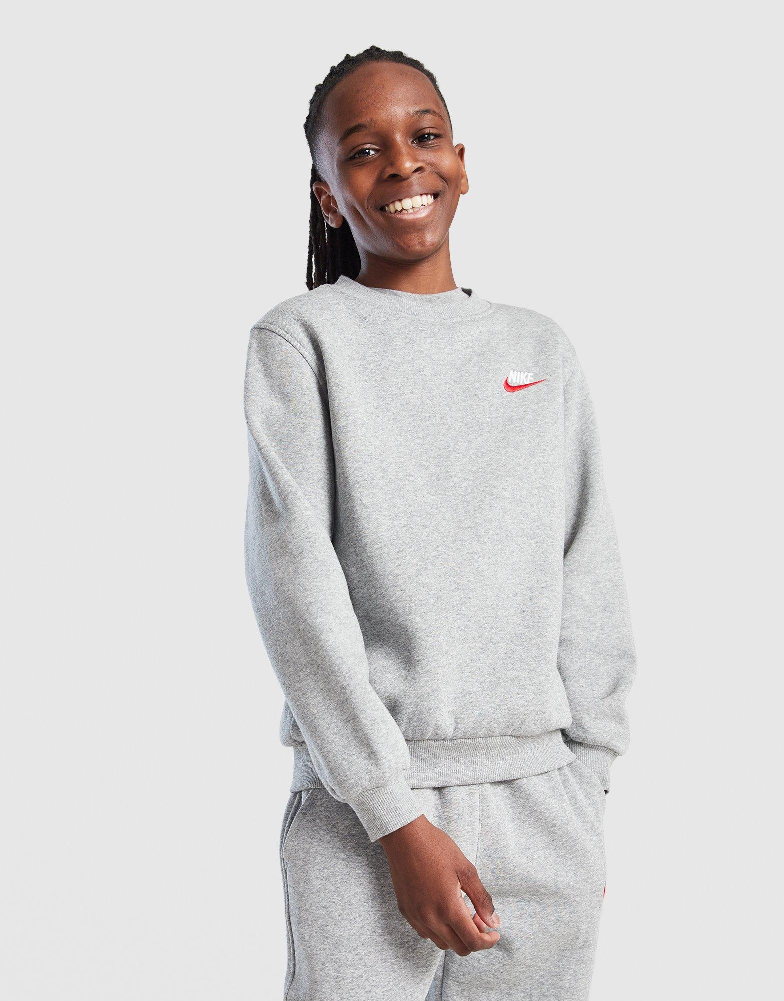 Nike Pulóver K Nsw Club Flc Crew Ls Lbr