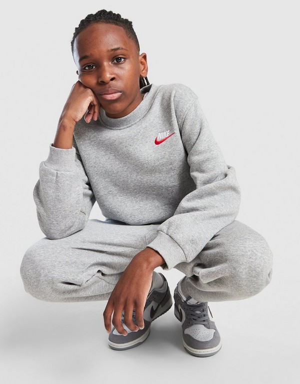 Nike Bluza K Nsw Club Flc Crew Ls Lbr - obrazek 2