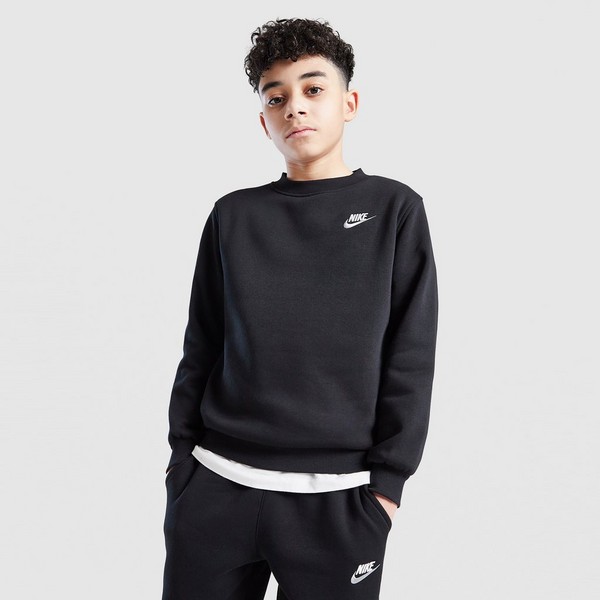 NIKE BLUZĂ K NSW CLUB FLC CREW LS LBR B