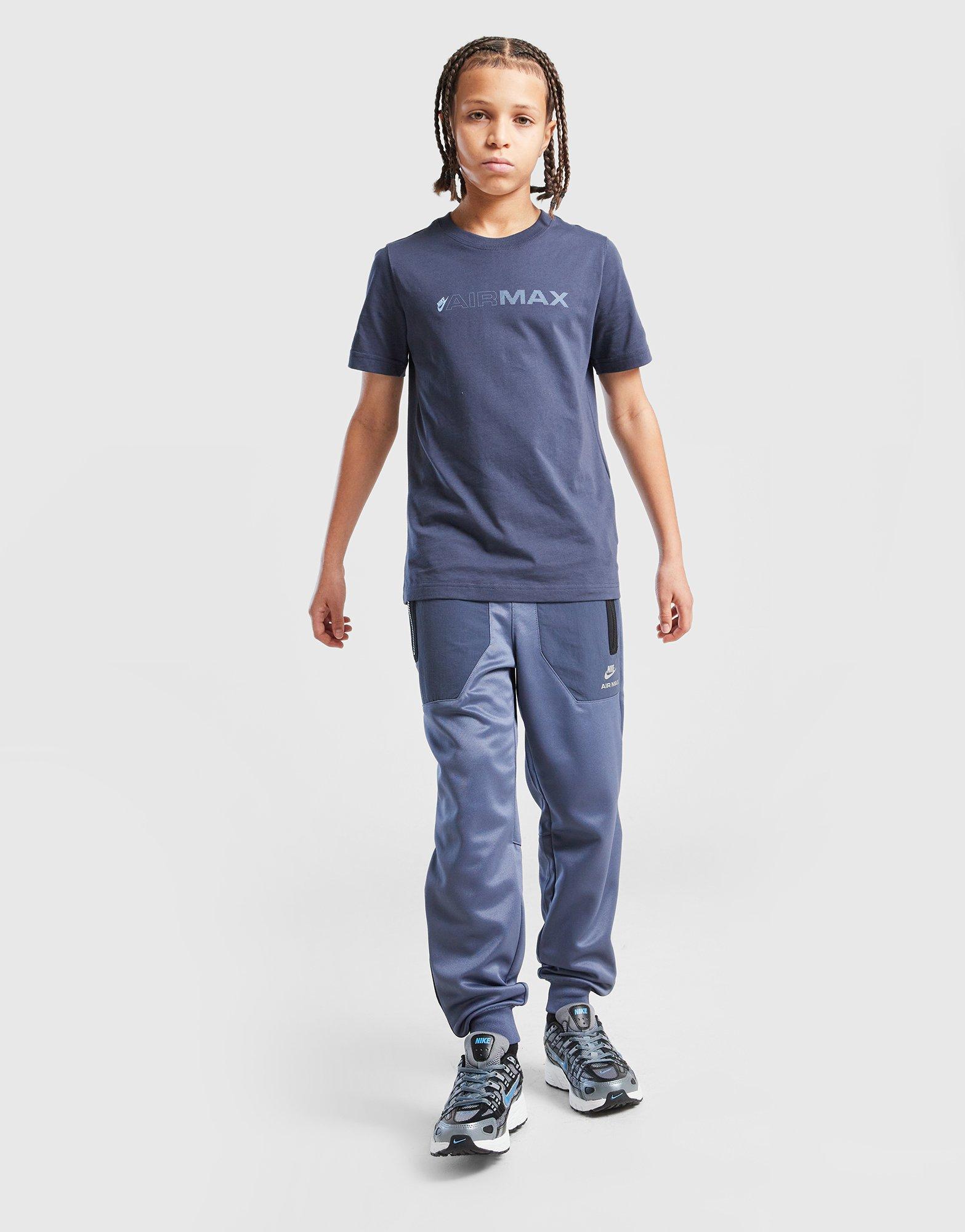 Detské tričko NIKE TRIČKO B NSW AIR MAX SS TEE IO1157-437 Tmavě modrá