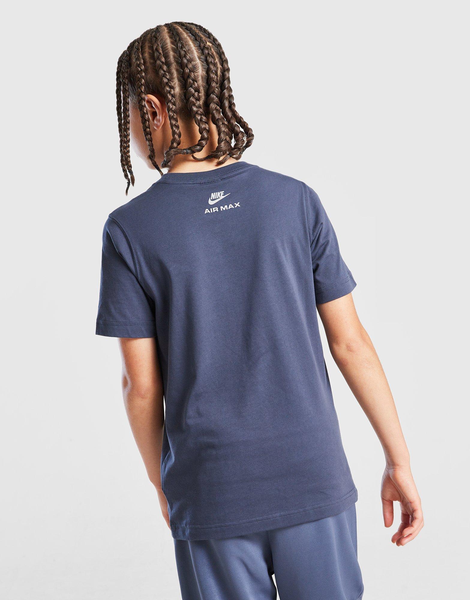 Detské tričko NIKE TRIČKO B NSW AIR MAX SS TEE IO1157-437 Tmavě modrá