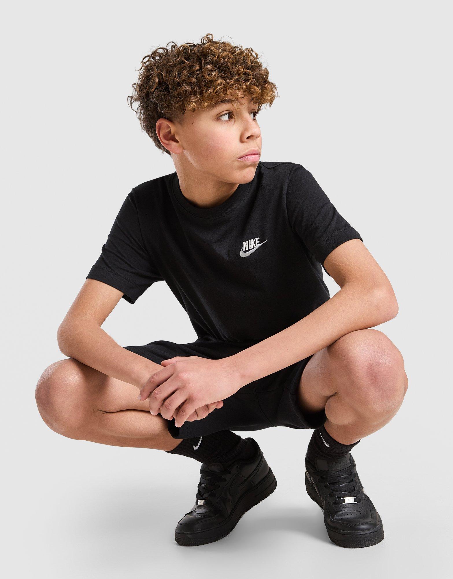 Dječji T-shirt NIKE T-SHIRT K NSW TEE EMB FUTURA LBR FZ5177-011 crna