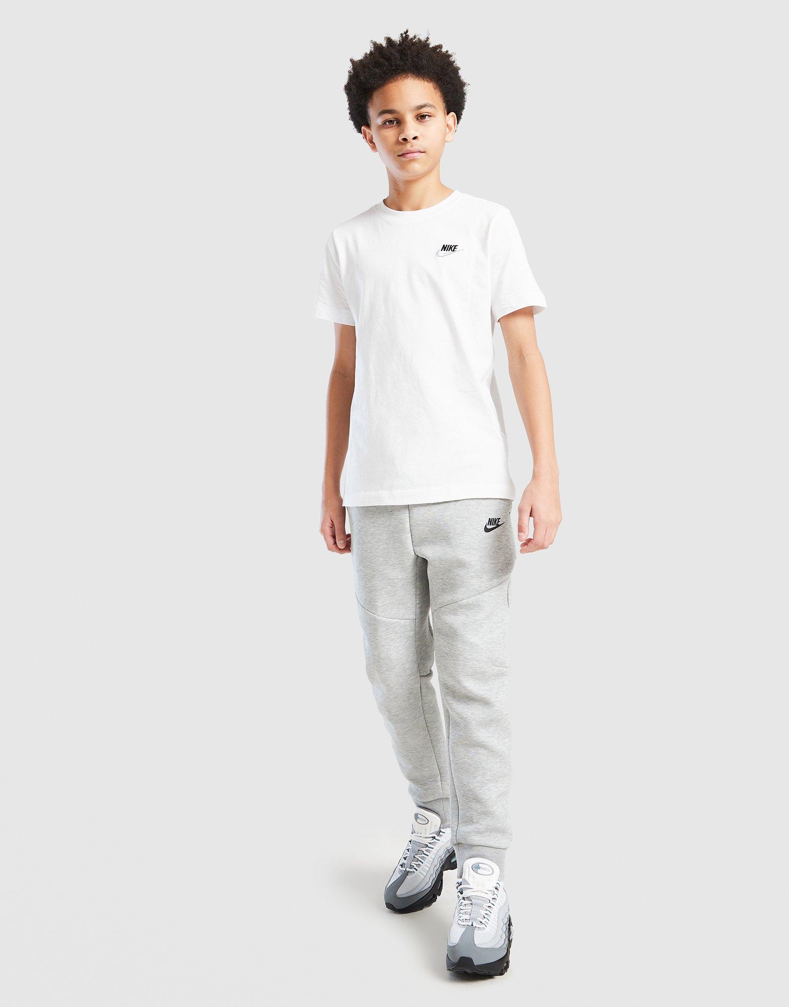 Koszulka, t-shirt dziecięcy NIKE T-SHIRT K NSW TEE EMB FUTURA LBR FZ5177-101 Biały