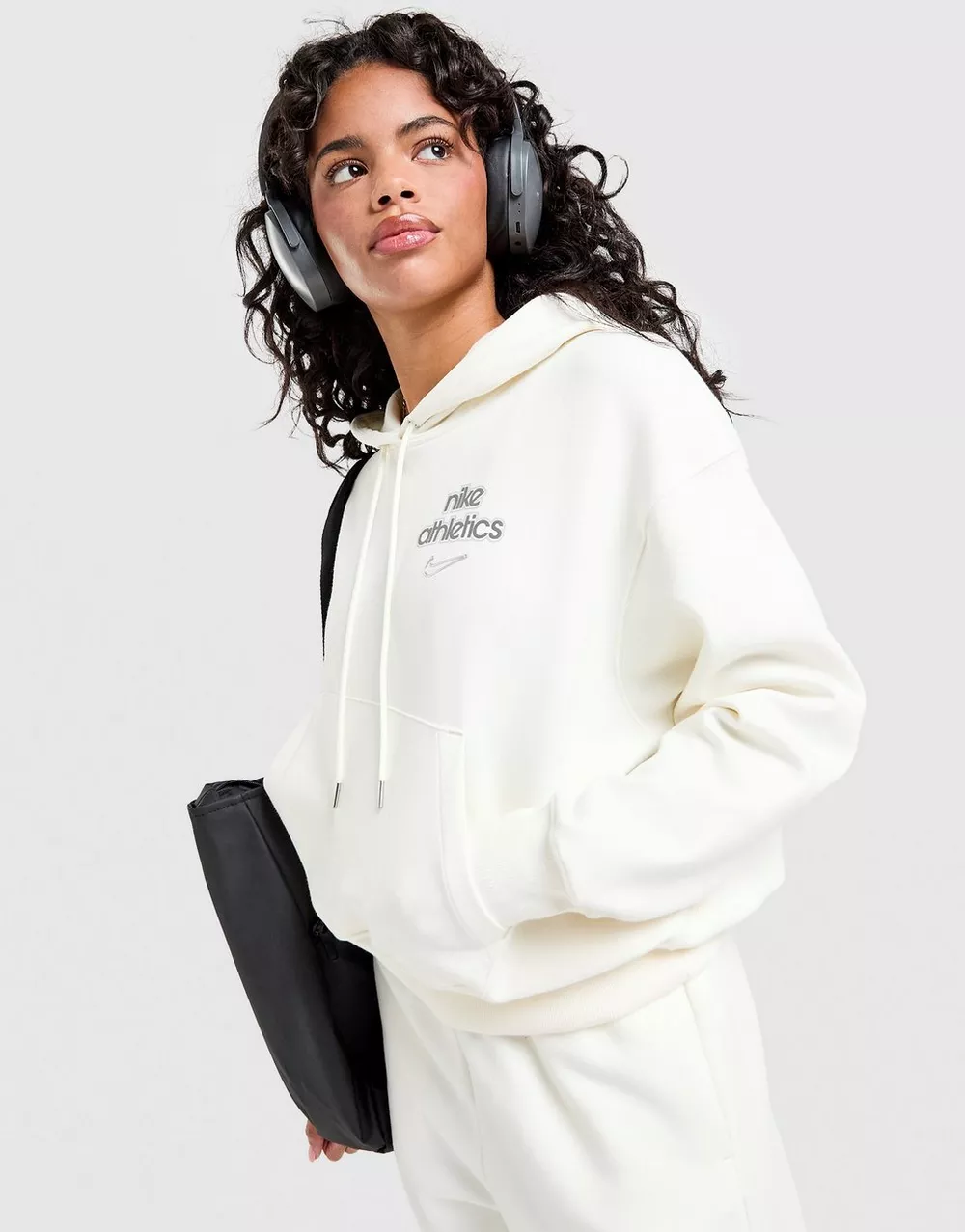 NIKE КОФТА З КАПЮШОНОМ W NK PHNX FLC PO HD LS, фото 1 з 5