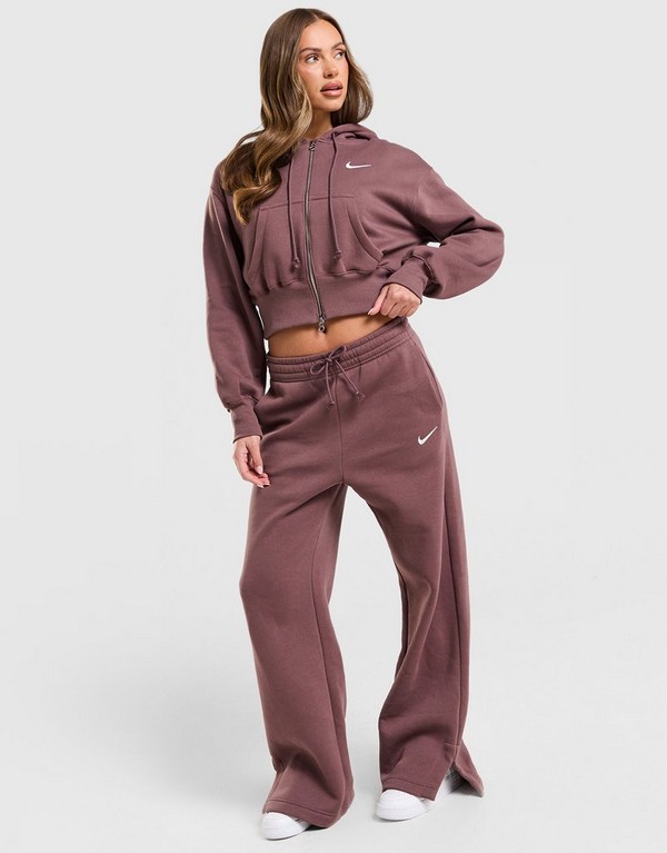 Nike Bluza Rozpinana Z Kapturem W Nsw Phnx Flc Crp - obrazek 2