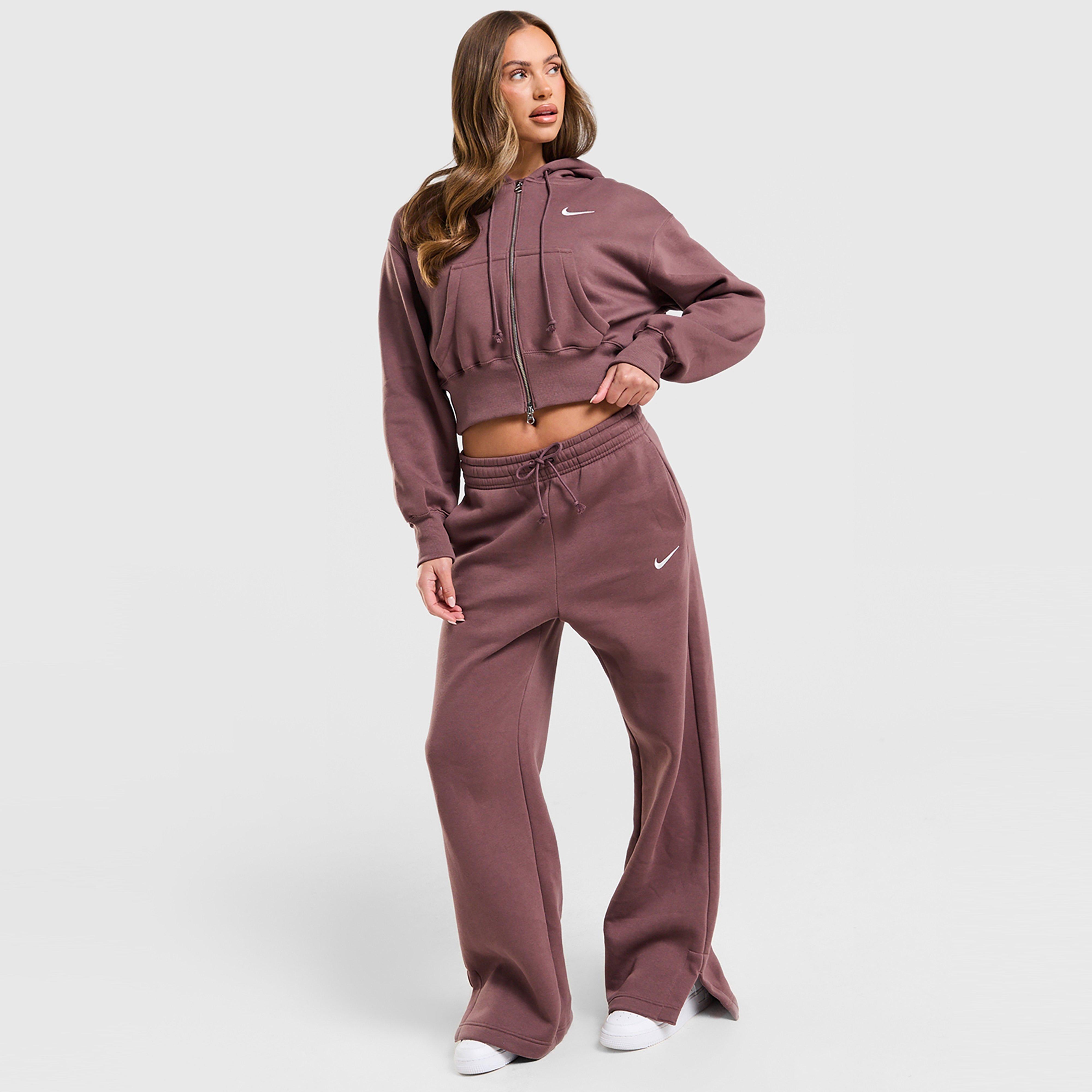 Жіночі кофти NIKE КОФТА НА БЛИСКАВЦІ З КАПЮШОНОМ   W NSW PHNX FLC CRP