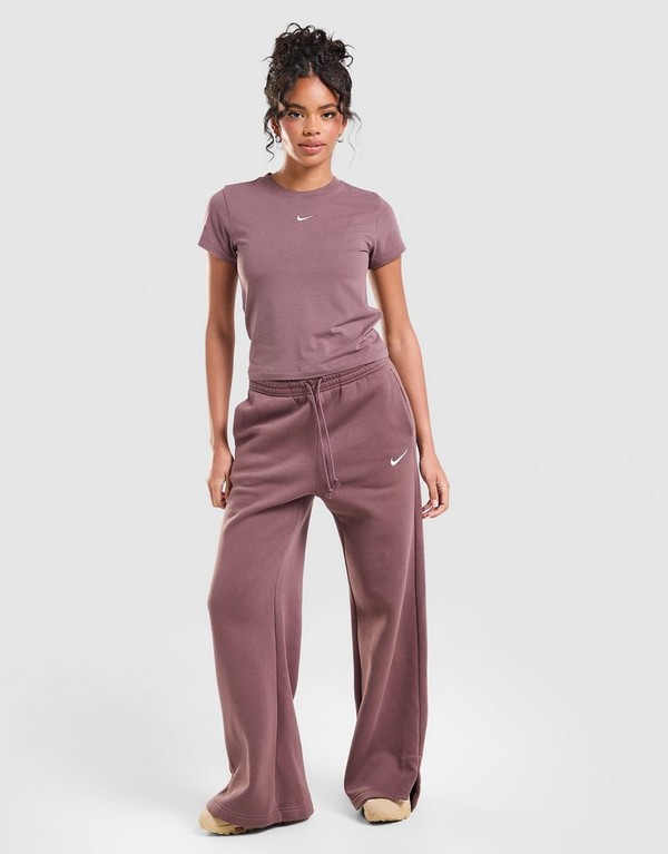 Nike Spodnie W Nsw Phnx Flc Hr Pant Wide 2 - obrazek 3