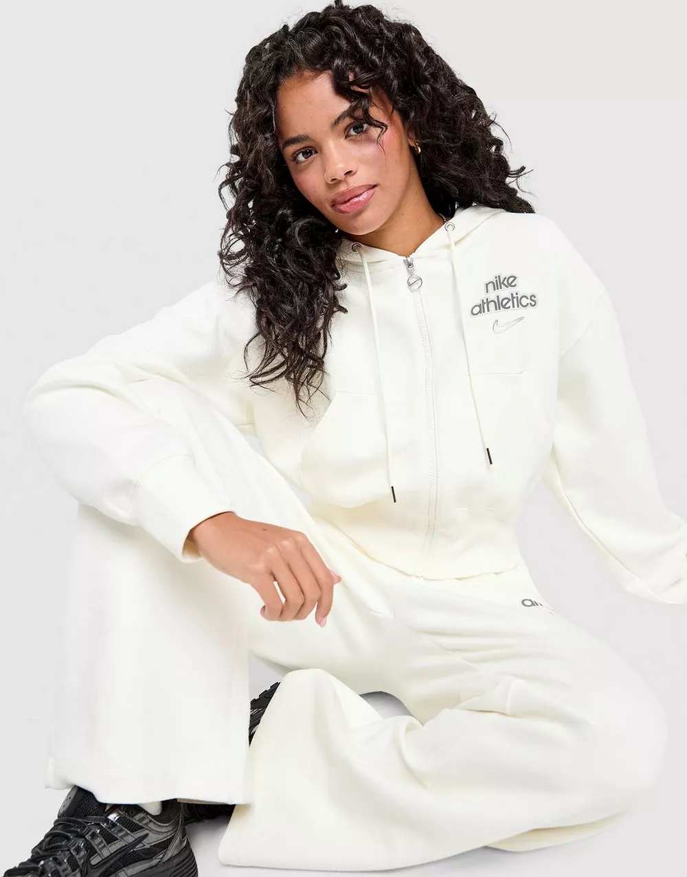 NIKE КОФТА НА БЛИСКАВЦІ З   КАПЮШОНОМ W NK PHNX FLC FZ, фото 1 з 5