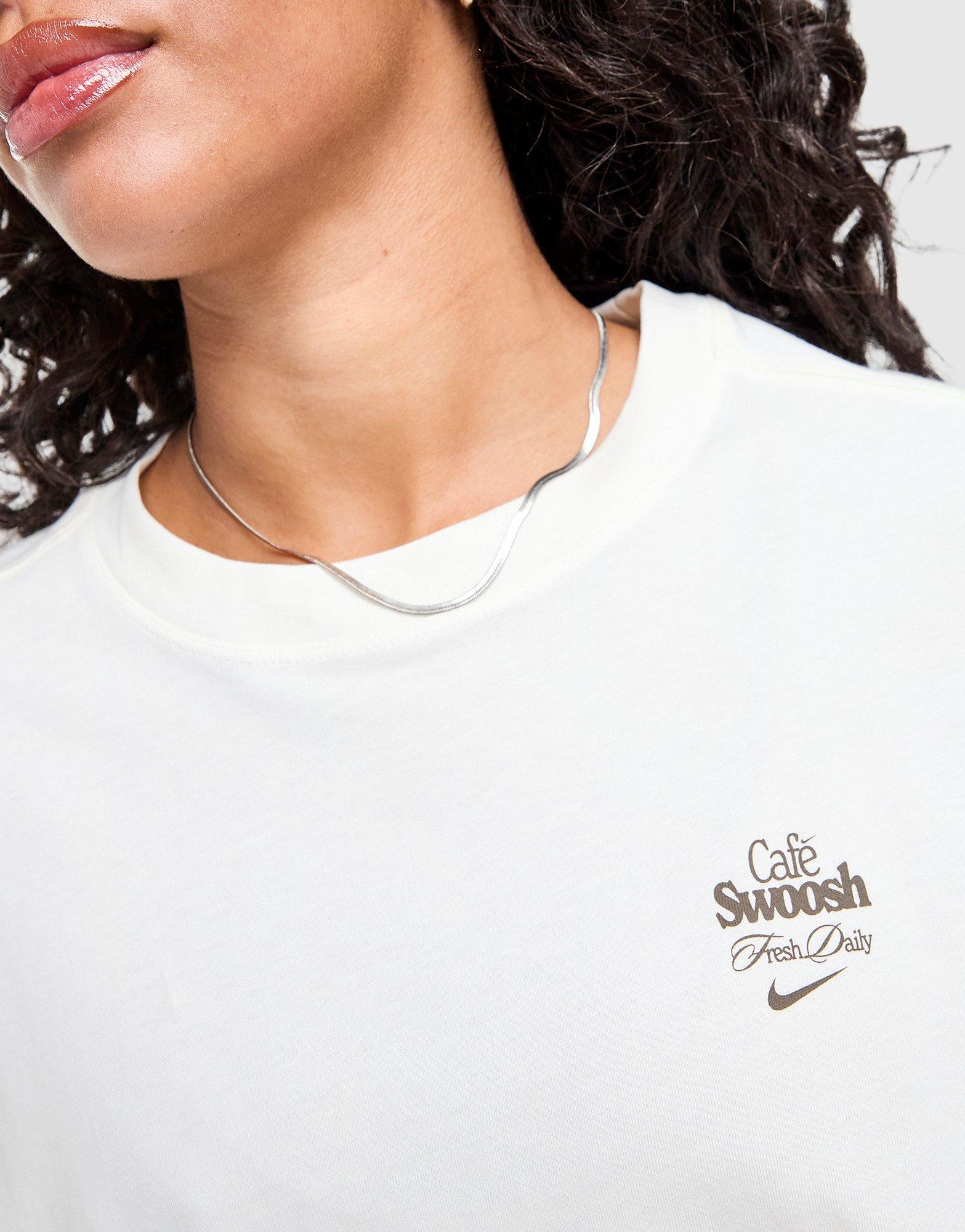 Koszulka, t-shirt damski NIKE T-SHIRT W NSW CLASSIC SS TEE ENERGY IQ1091-133 Beżowy