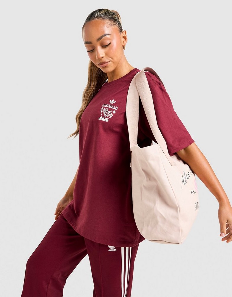 Жіночі футболки ADIDAS ФУТБОЛКА COFFEE CLUB TEE BURG KV1588 Бордовий