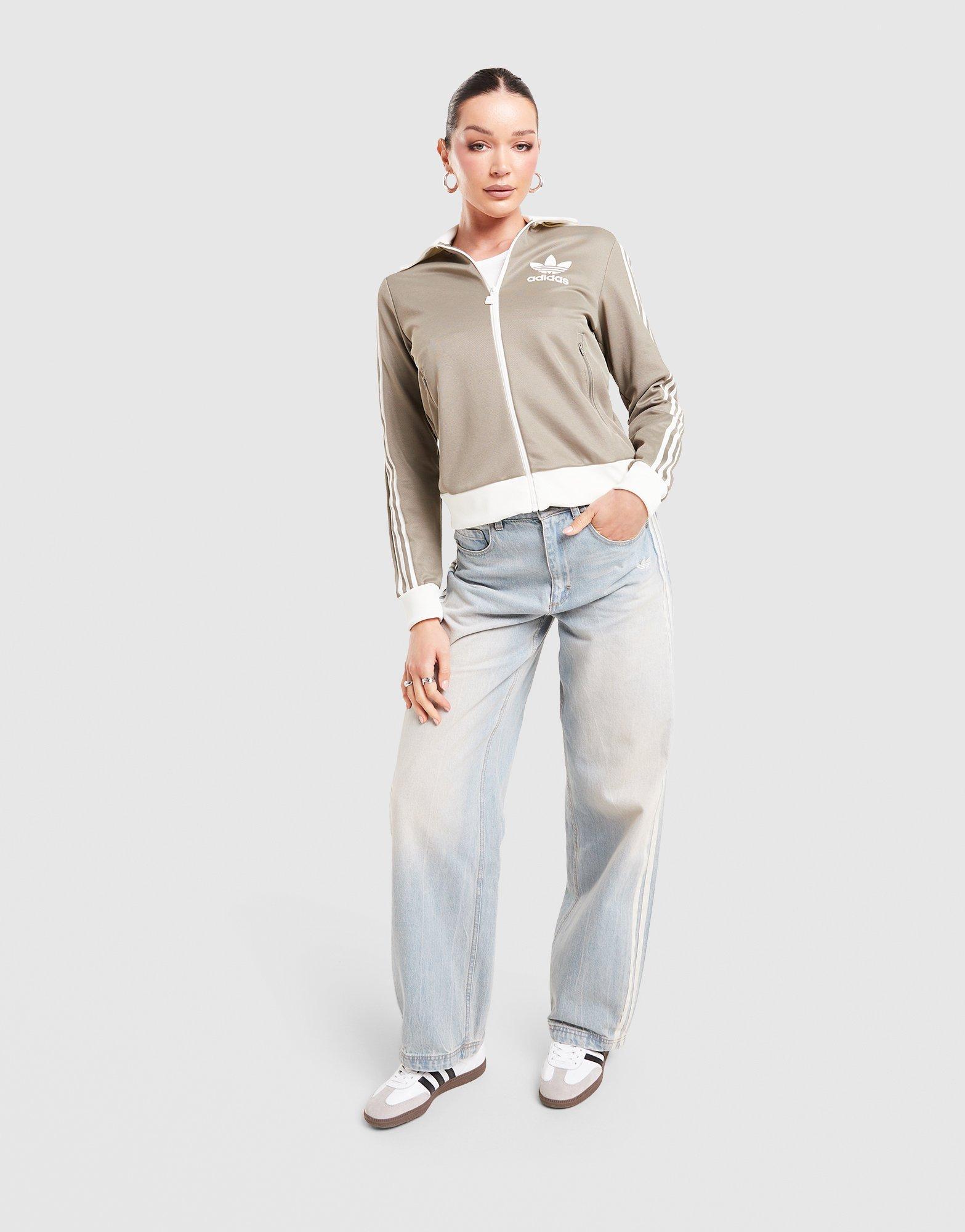 Jeansy damskie ADIDAS SPODNIE VINTAGE DAD JEANS KW2093 Niebieski