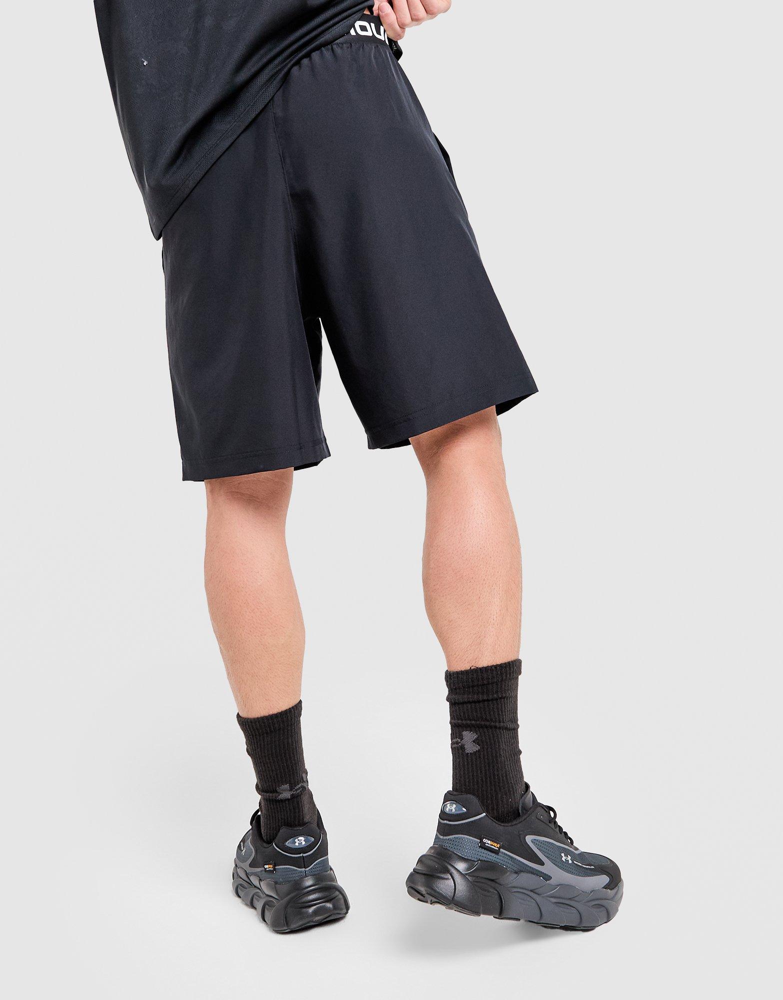 Krótkie spodenki, szorty męskie UNDER ARMOUR SZORTY WOVEN WM SHORTS 6013162-001 Czarny