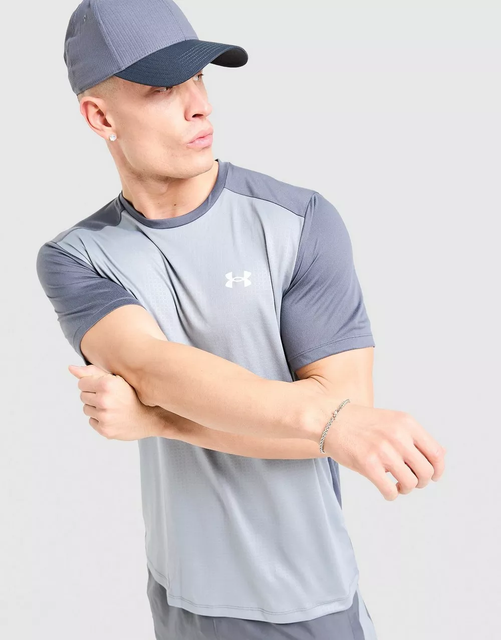 UNDER ARMOUR ФУТБОЛКА TECH EMBOSS BLOCKED SS, фото 1 з 6