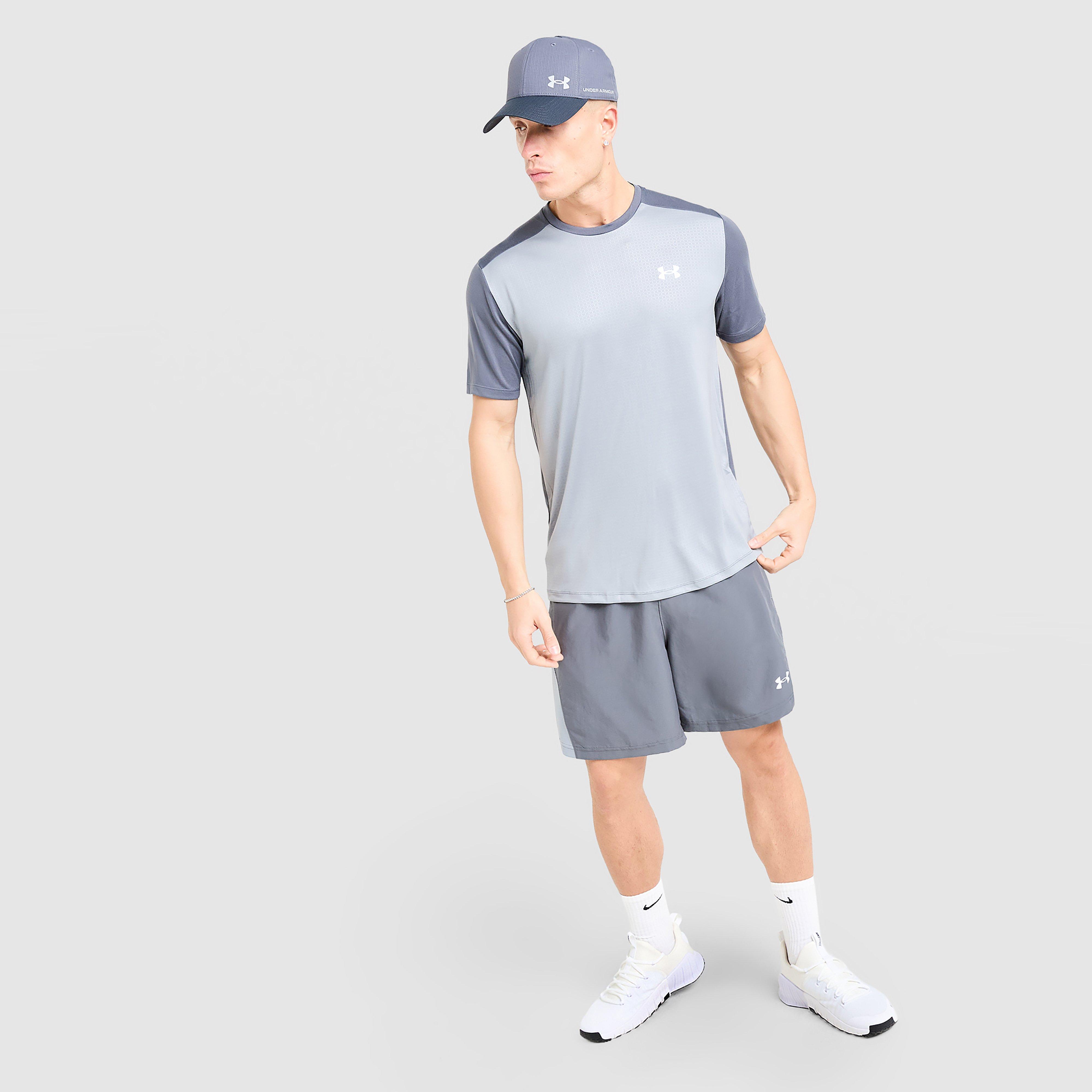 Koszulka, t-shirt męski UNDER ARMOUR T-SHIRT TECH EMBOSS BLOCKED SS