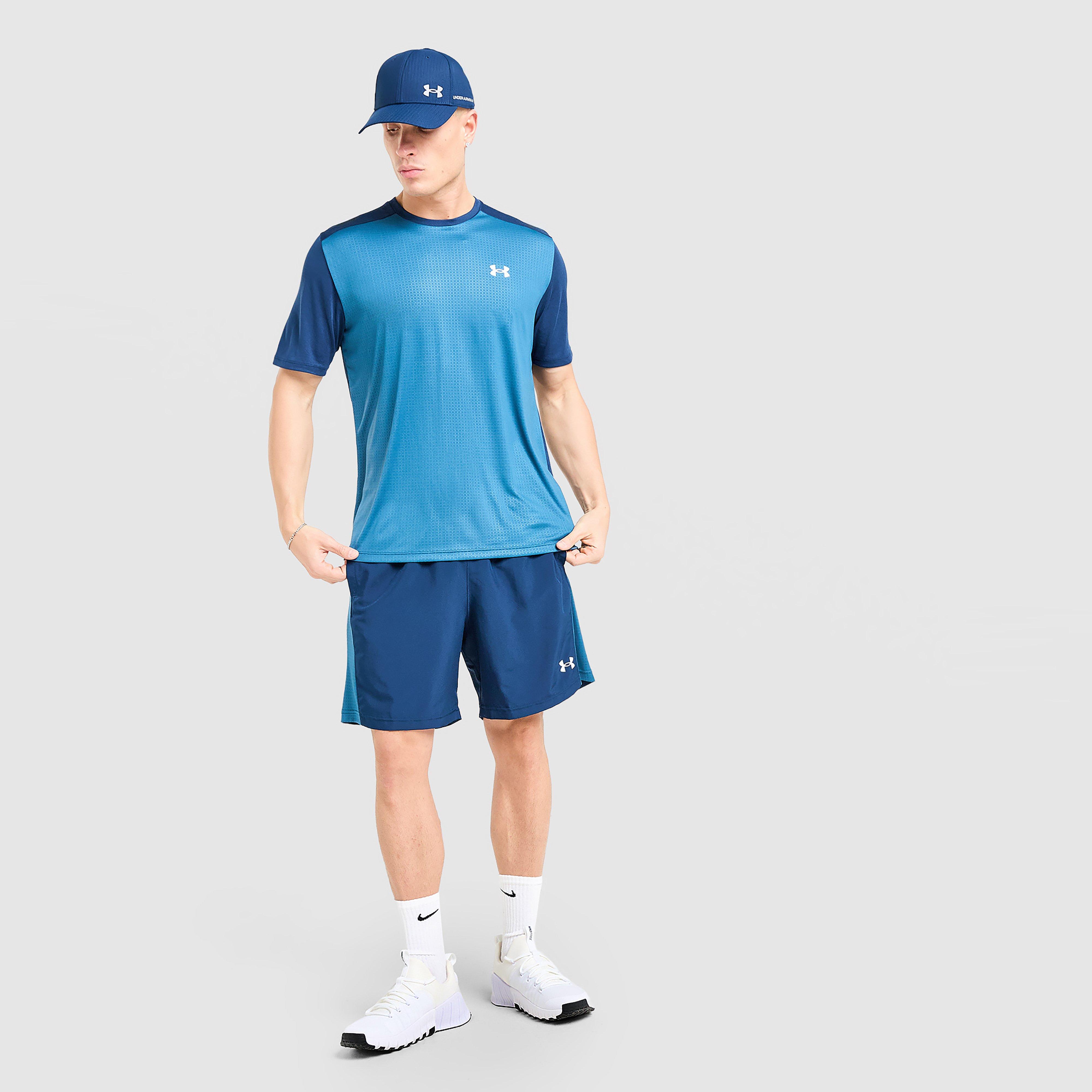 Pánske tričko UNDER ARMOUR TRIČKO TECH EMBOSS BLOCKED SS