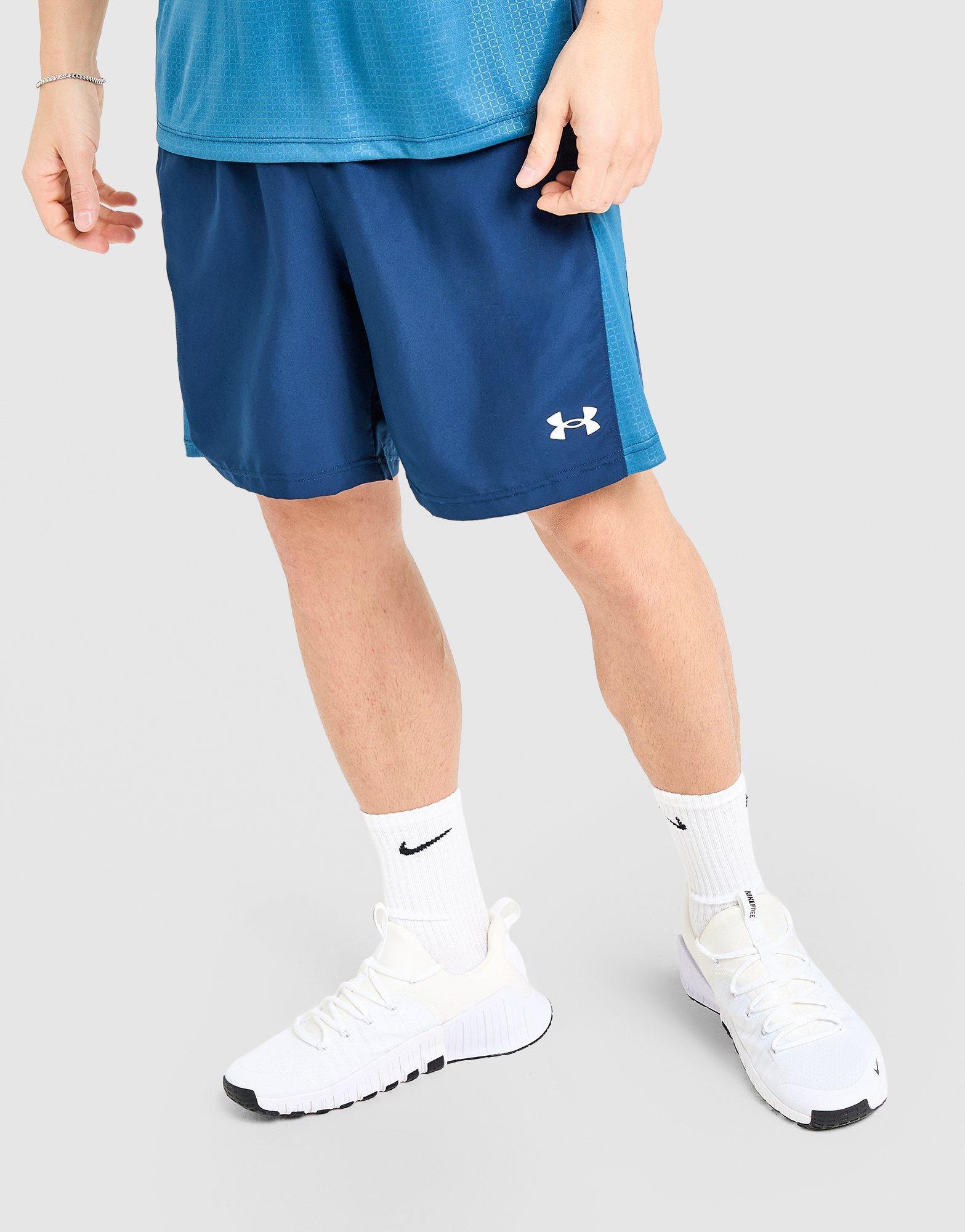 Чоловічі шорти UNDER ARMOUR ШОРТИ WOVEN BLOCKED SHORTS 6013157-408 Блакитний
