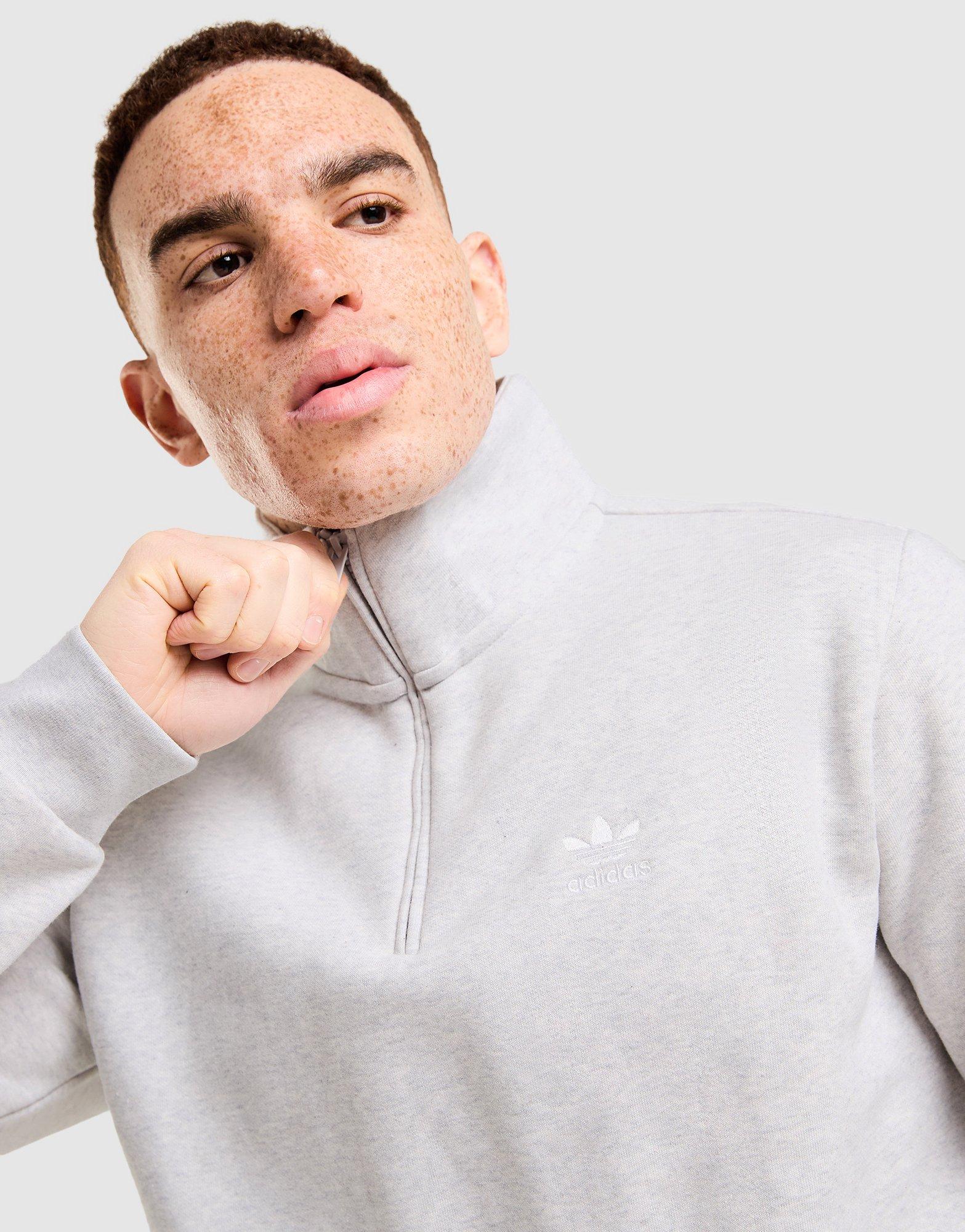 Bluza męska ADIDAS BLUZA ROZPINANA ESS QZ CRW KR7140 Szary