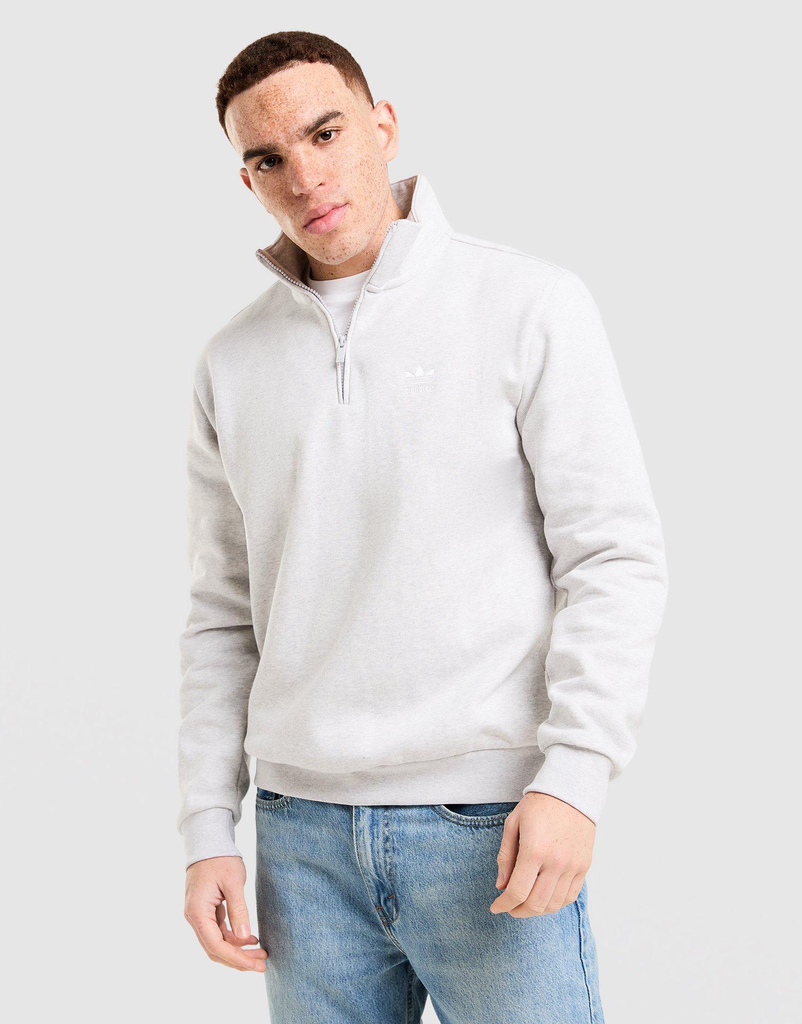 Bluza męska ADIDAS BLUZA ROZPINANA ESS QZ CRW KR7140 Szary