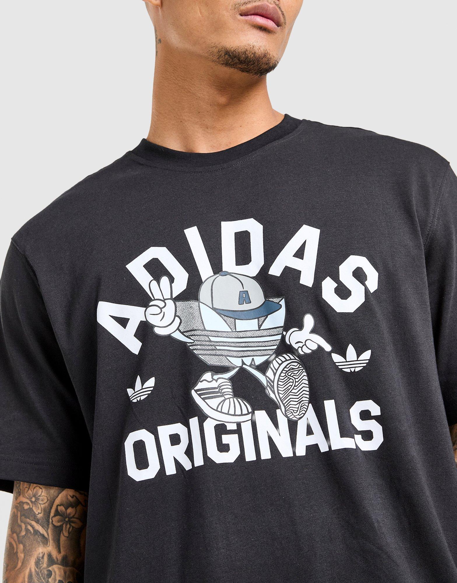 Koszulka, t-shirt męski ADIDAS T-SHIRT GFX T HY7975 Czarny