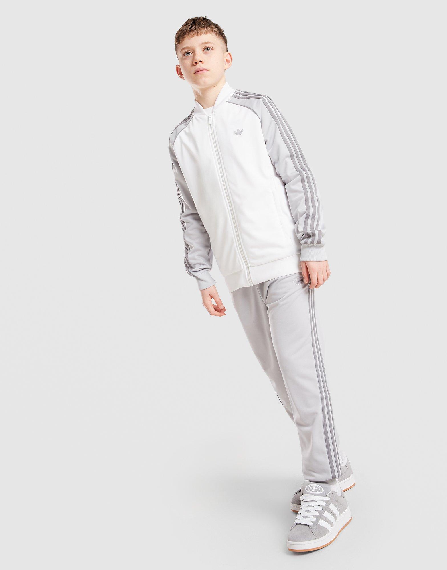 Детски суичър ADIDAS BLUZA ROZPINANA SST TRACK TOP KR7010 Сив