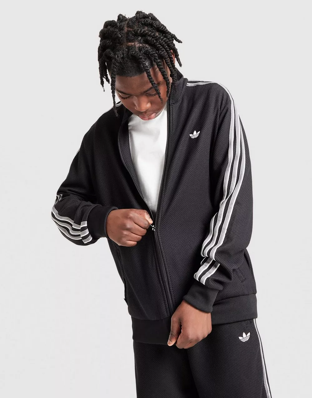 ADIDAS КОФТА НА БЛИСКАВЦІ SST LOOSE TRACK ТОП, фото 1 з 6