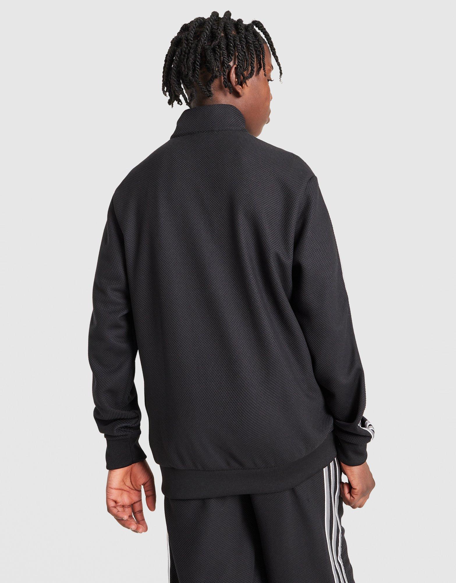 Gyerek pulóver ADIDAS PULÓVER CIPZÁRAS SST LOOSE TRACK TOP KV8990 Fekete