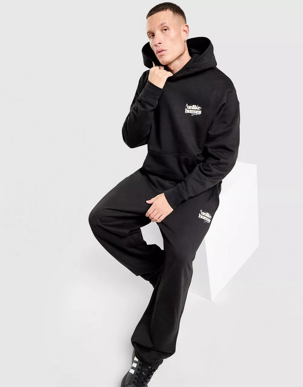 UNLIKE HUMANS ШТАНИ CRAFTED PNT BLK-BLK, фото 1 з 5