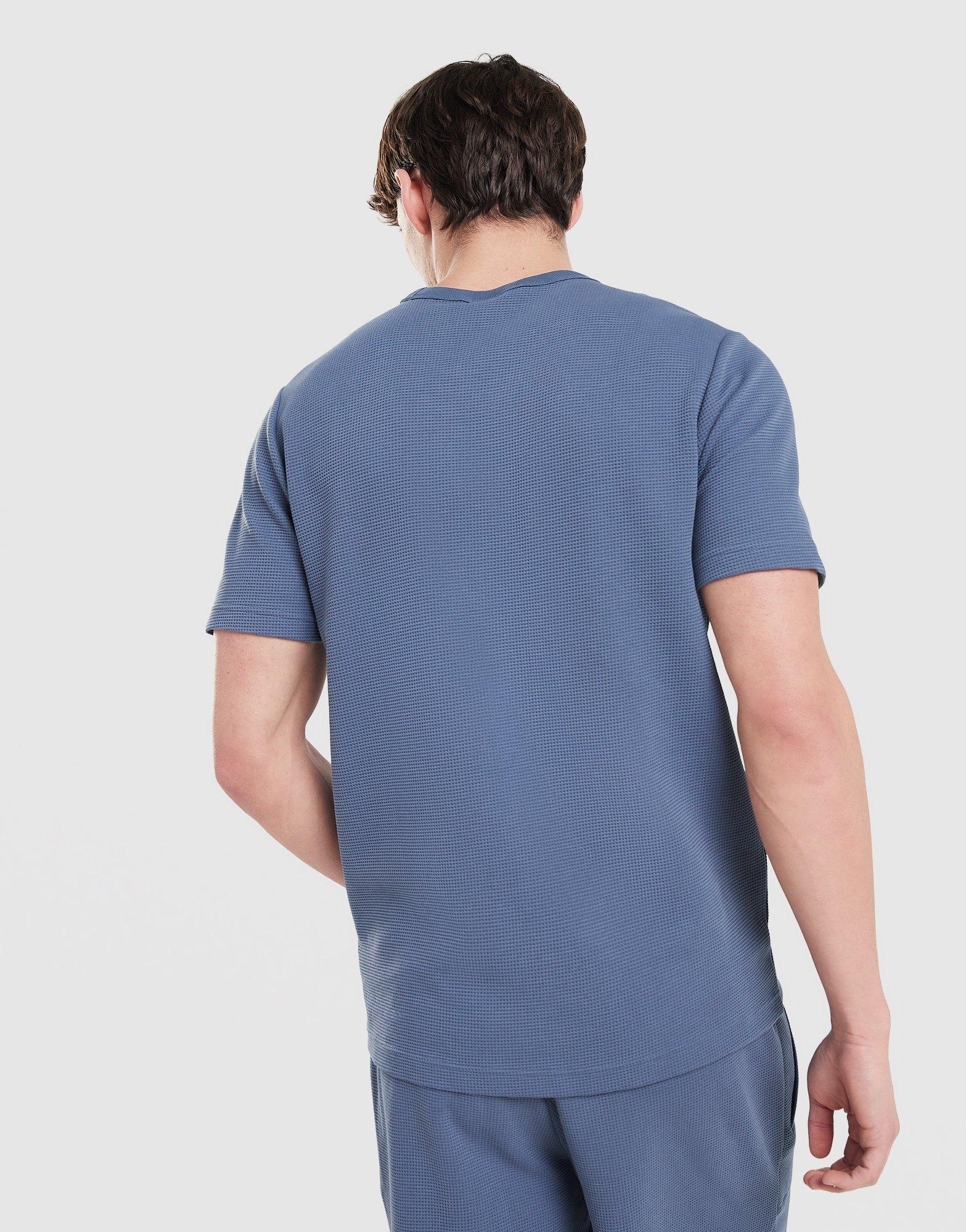 Koszulka, t-shirt męski ADIDAS T-SHIRT ESS W TEE HY7922 Granatowy