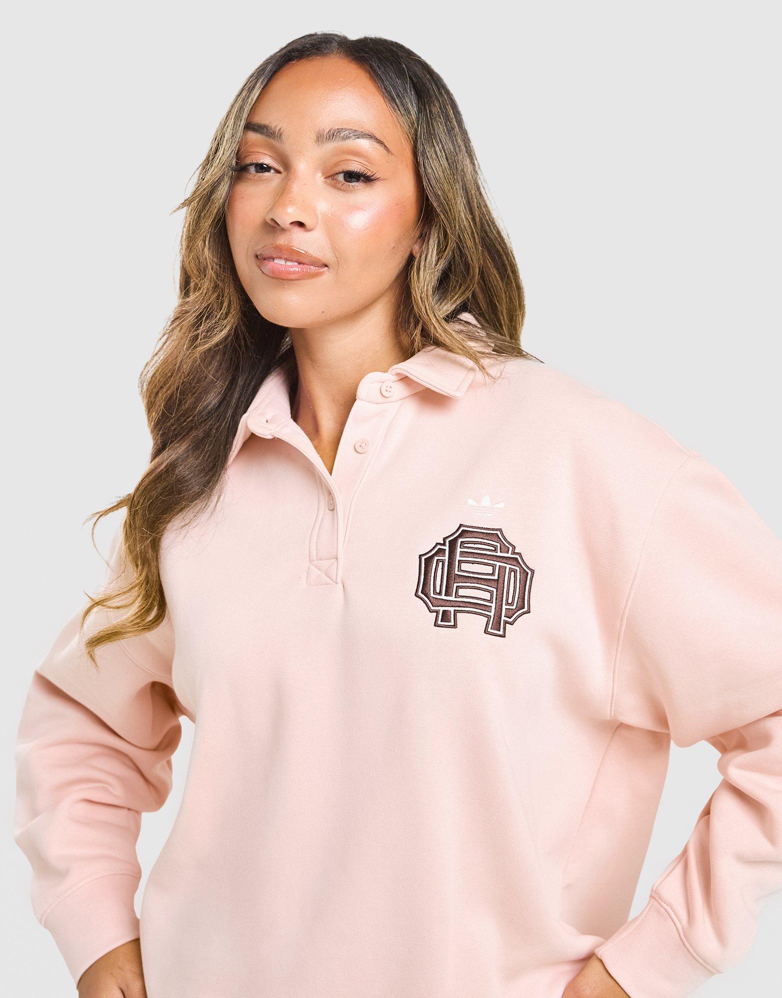 Női pulóver ADIDAS PULÓVER COLLAR CREW KT0732 Rózsaszín