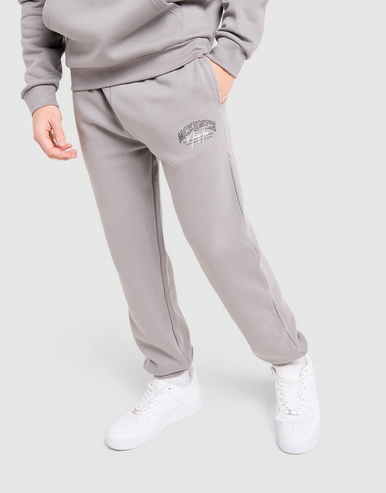 MCKENZIE PANTALONI FLEECE SCRIPT Bărbați Gri MCKTM16905714 | JD Sports