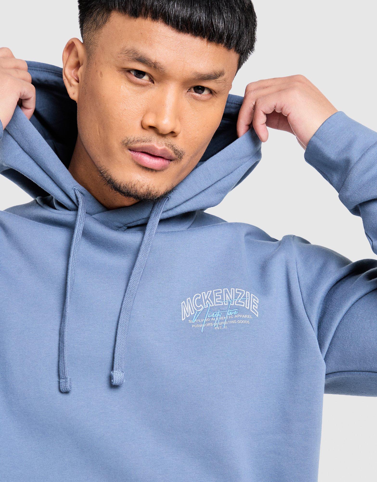 Чоловічі кофти MCKENZIE КОФТА З КАПЮШОНОМ SCRIPT OH HD MCKTM16902950 Блакитний