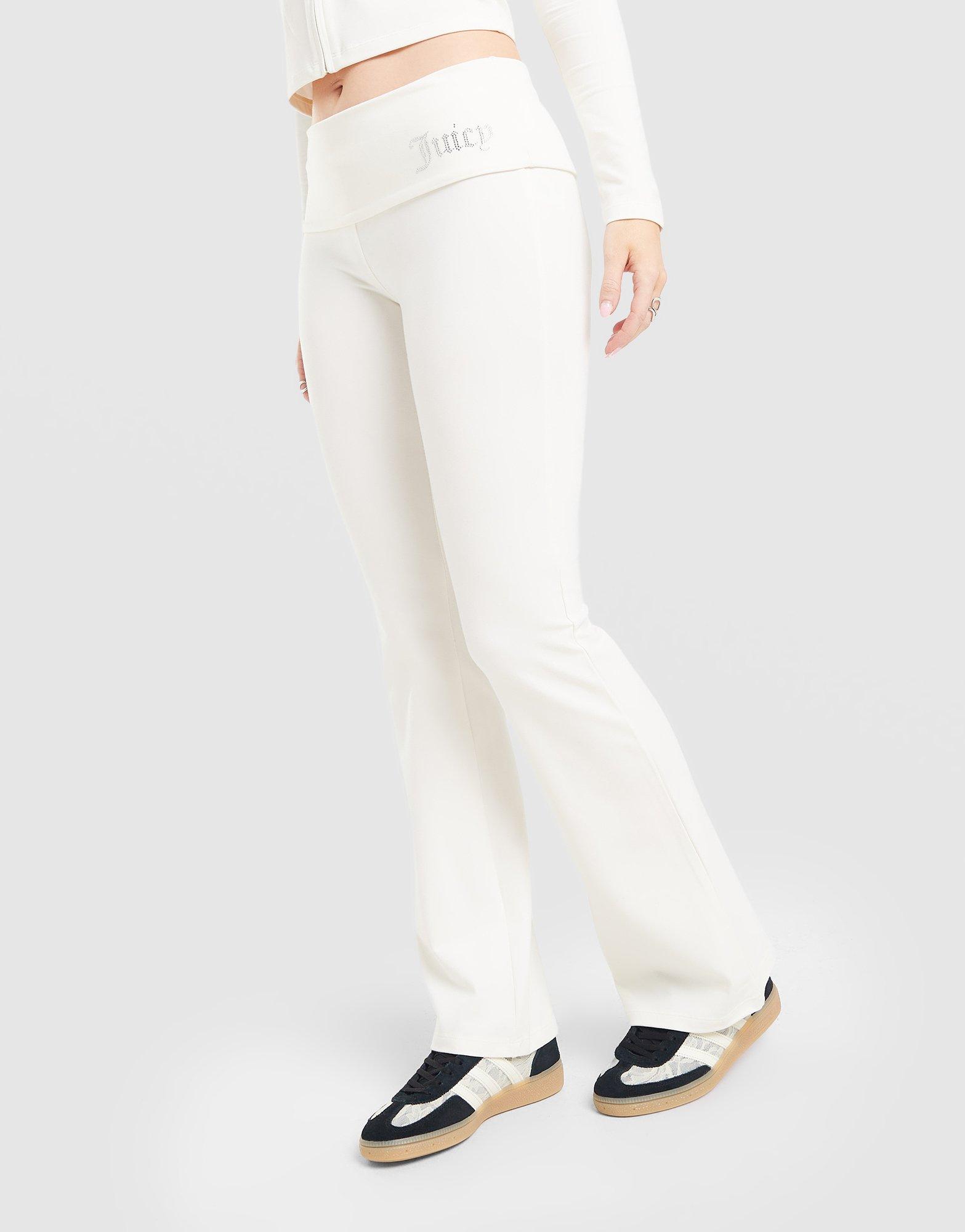 Жіночі штани JUICY COUTURE ШТАНИ LOGO FOLD OVER FLARE JCJDW3751005 Бежевий