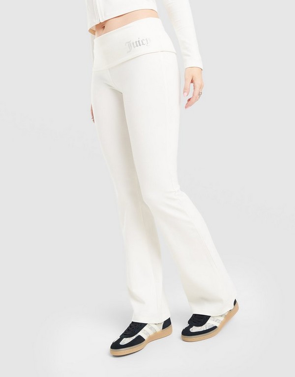 Juicy Couture Nohavice Fold Over Flare Diamente