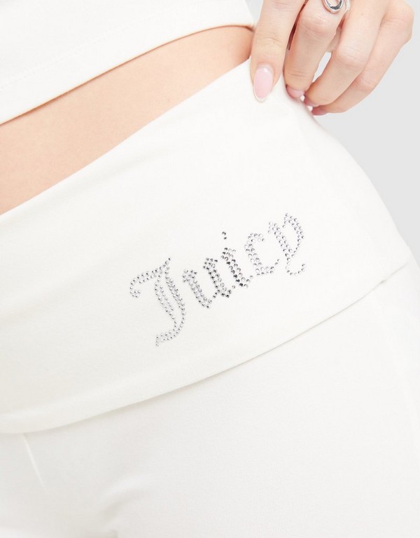 Juicy Couture Nohavice Fold Over Flare Diamente