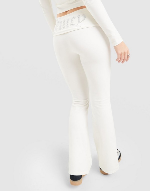 Juicy Couture Nohavice Fold Over Flare Diamente