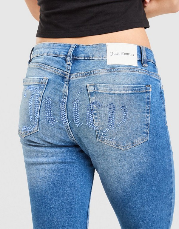 Juicy Couture Spodnie Low Rise Dmnt Denim M’wsh