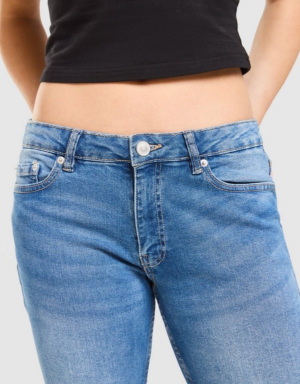 Juicy Couture Nohavice Low Rise Washed Denim Dmnt