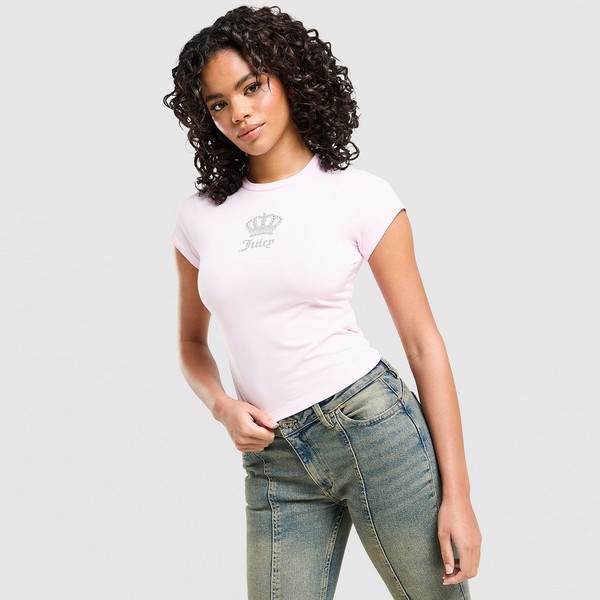 JUICY COUTURE T-SHIRT CROWN BABY T PINK