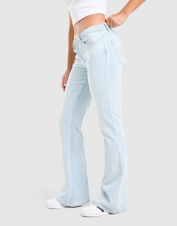 Juicy Couture Nohavice Low Rise Denim Crown