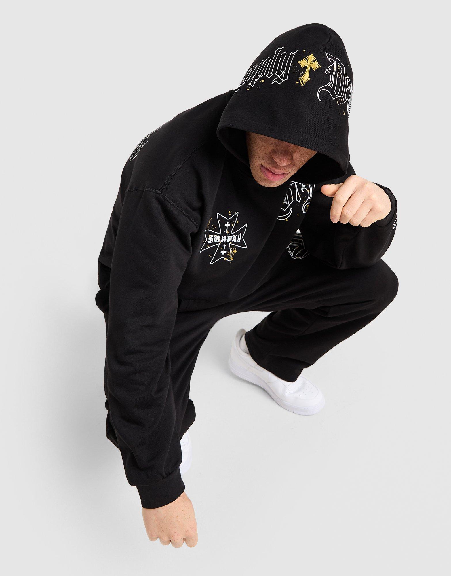 Supply&demand Pulóver Kapucnis Opolis Hd Blk-Blk