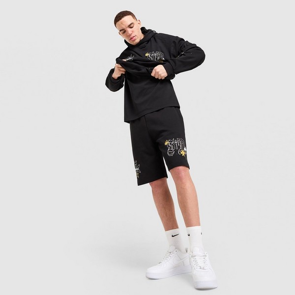 SUPPLY&amp;DEMAND PANTALONI SCURȚI OPOLIS SHT BLK-BLK