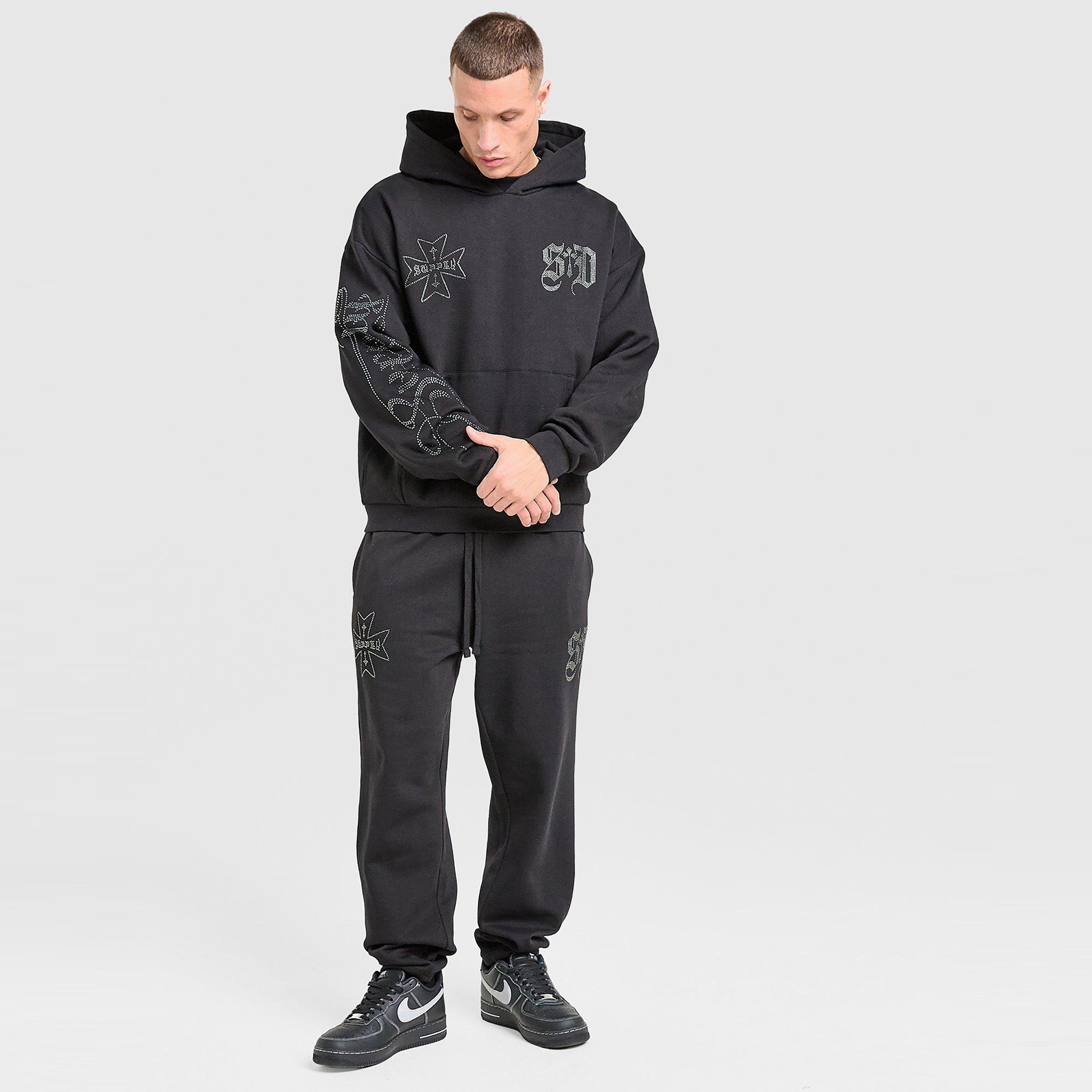 Muški gornji dio trenirke SUPPLY&DEMAND VESTA S KAPULJAČOM DUST HD BLK-BLK