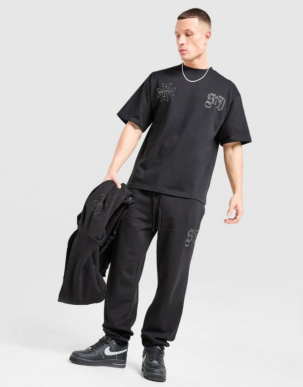 Supply&demand Tričko Dust Tee Blk-Blk