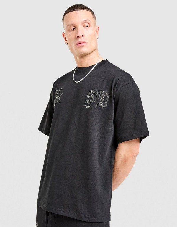Supply&demand Tričko Dust Tee Blk-Blk