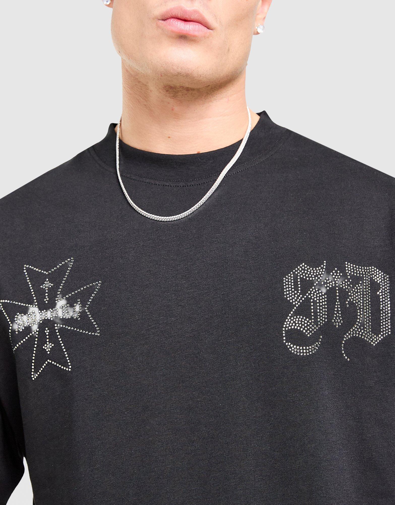 Muški T-shirt SUPPLY&DEMAND T-SHIRT DUST TEE BLK-BLK SUPTM18365007 crna