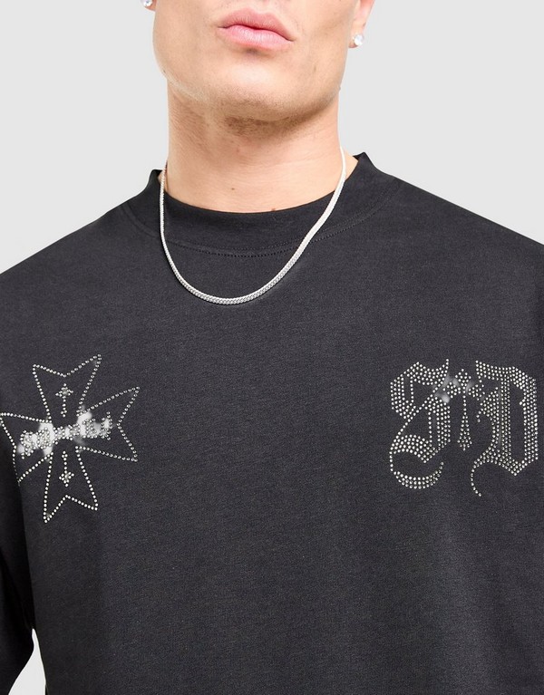 Supply&demand Tričko Dust Tee Blk-Blk