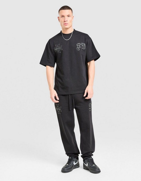 Supply&demand Tričko Dust Tee Blk-Blk