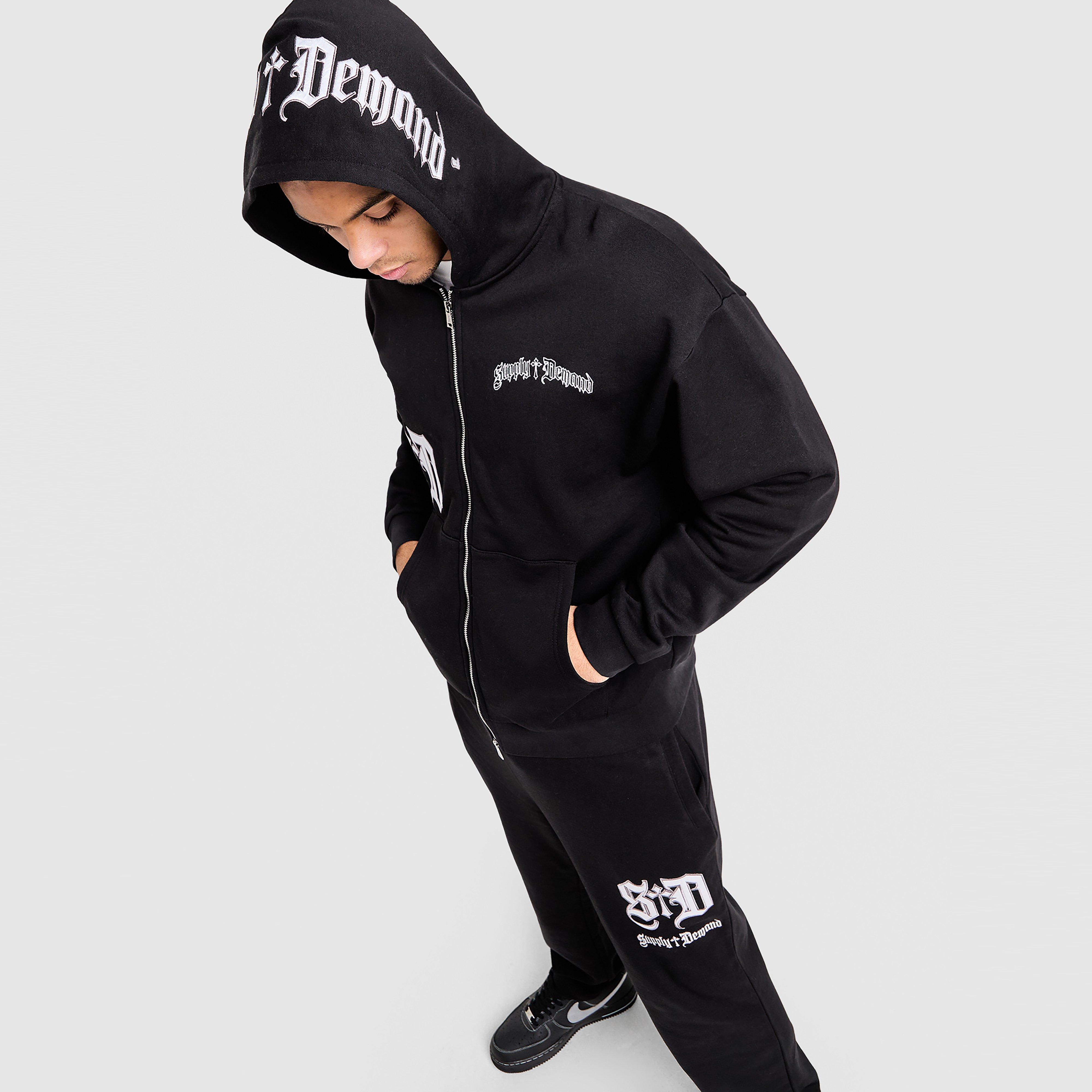 Muški gornji dio trenirke SUPPLY&DEMAND VESTA RASKOPČANA   S KAPULJAČOM ATOMIC ZT